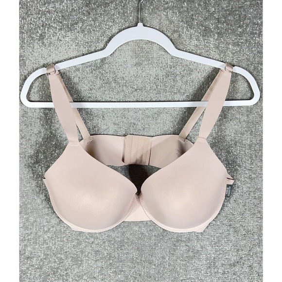 Vince Camuto Lightly Padded Adjustable Strap Underwire Bra Womens 38C Beige Nude - Picture 1 of 8